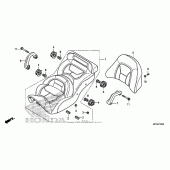 Схема узла: Сиденье для Honda GL1800 Gold Wing