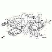 Схема вузла: Повітряний фільтр для Honda VFR800 VFR