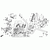 Схема узла: Руль & Кожух руля для Honda FSC600 Silver Wing