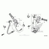 Схема узла: Switch + cable для Honda ST1300 Pan-European