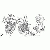 Схема узла: Картер двигателя для Honda VT1100 Shadow Spirit