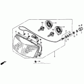 Схема узла: Фара для Honda ST1100 Pan-European