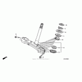 Схема вузла: Рульова траверса для Honda CBR600 CBR600RR