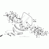 Схема узла: A/i ветровое стекло для Honda GL1500 Gold Wing Special Edition