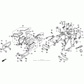 Схема вузла: Захист двигуна для Honda GL1500 Gold Wing Interstate