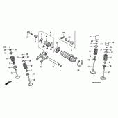 Схема вузла: Шток & Клапан для Honda CRF450 CRF450X