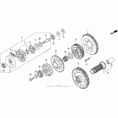 Схема узла: Primary drive gear для Honda GL1500 Gold Wing Aspencade