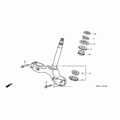 Схема вузла: Рульова траверса для Honda RVT1000R RVT RC51