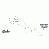 Схема вузла: Label read the manual (1) для Honda VT600 Shadow VLX