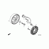 Схема вузла: Генератор (CBF600S8 / SA8 / N8 / NA8) для Honda CBF600