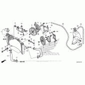 Схема узла: Радиатор для Honda ST1300 Pan-European Police