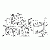 Схема вузла: Бічний обтічник для Honda VT1100 Shadow Spirit