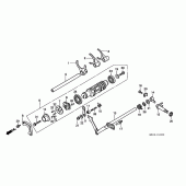 Схема вузла: Shift drum / shift fork для Honda GL1500 F6C