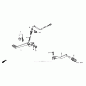 Схема вузла: Педаль (Лапка) для Honda VFR800 Interceptor