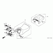 Схема узла: Сиденье для Honda ST1300 Pan-European