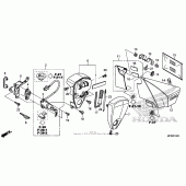 Схема вузла: Side cover + tools + combination switch для Honda VT1300 Stateline