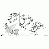 Схема вузла: Under cowl для Honda CTX700