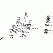 Схема вузла: Рульова траверса для Honda VT1100 Shadow