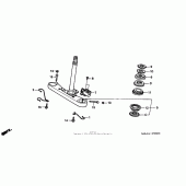 Схема вузла: Рульова траверса для Honda VT1100 Shadow Spirit