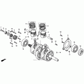 Схема вузла: Колінчастий вал для Honda CMX250 Rebel