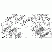 Схема вузла: Головка циліндра для Honda GL1500 Valkyrie Tourer