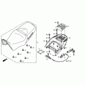 Схема вузла: Сидіння для Honda XL1000V Varadero