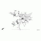 Схема вузла: Система вентиляції бака для Honda CBR650F