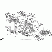 Схема узла: Vt1100c rear головка цилиндра для Honda VT1100 Shadow