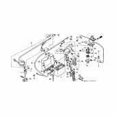 Схема узла: Аккумулятор (GL1500L/AM/SEM/AN/SEN) для Honda GL1500 Gold Wing Special Edition