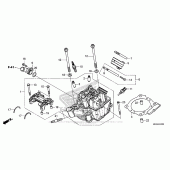 Схема вузла: Головка циліндра для Honda CRF450 CRF450RX
