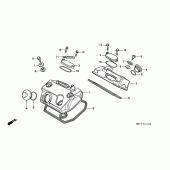 Схема вузла: Клапанна кришка для Honda XL600 Transalp