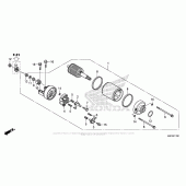 Схема вузла: Стартер електричний для Honda CRF1000 Africa Twin