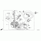 Схема вузла: Дросельна заслонка для Honda CRF250 CRF250L