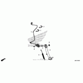 Схема вузла: Підставка для Honda CTX700