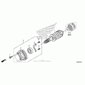Схема вузла: Primary shaft для Honda CTX1300