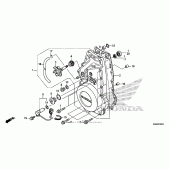 Схема вузла: Front crankcase cover для Honda CTX1300