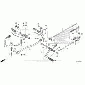 Схема вузла: Педаль (Лапка) для Honda VT750 Shadow Phantom