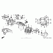 Схема вузла: Головка циліндра cover (rr.) Для Honda VTX1300