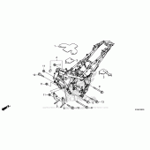 Схема вузла: Рама для Honda CB300F