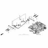 Схема вузла: Дросельна заслонка (component parts) для Honda VFR800 Interceptor