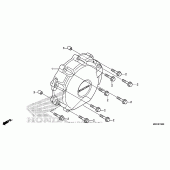 Схема вузла: Alternator cover (1) для Honda CBR1000 CBR1000RR Fireblade