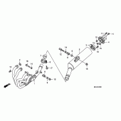 Схема вузла: Вихлопна система для Honda CB1300 Super Bol D'Or