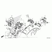 Схема вузла: Заднє крило для Honda CB1100