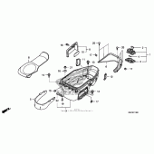 Схема вузла: Luggage box для Honda FSC600 Silver Wing