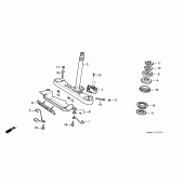 Схема узла: Рулевая траверса для Honda VT1100 Shadow