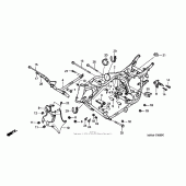 Схема вузла: Рама для Honda VT1100 Shadow Spirit