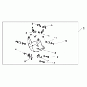 Схема вузла: Under cowl для Honda XL125 Varadero
