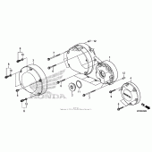 Схема вузла: Права кришка картера для Honda VT1300 Sabre