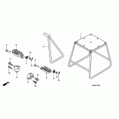 Схема узла: Stand/step для Honda CRF450 CRF450R