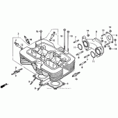 Схема вузла: Головка циліндра для Honda CMX250 Rebel